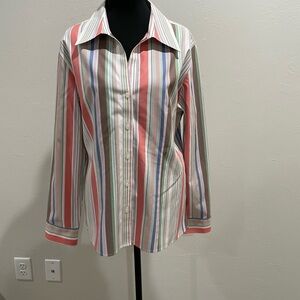 Gold Label Westbound women’s non-iron striped shirt size 14